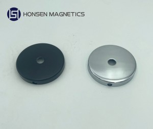 Ферытава-керамічны круглы мантажны шкляначны магніт