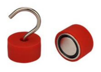 Neodymium Rubber Coated Hook Magnet