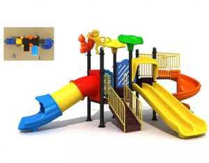 Best Plastic Climbing Frame With Slide Factory –  Children’s playground equipment plastic slide outdoor –  Honson