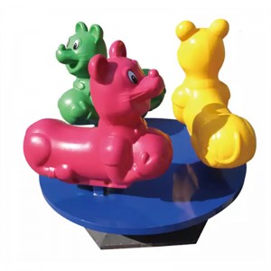 Balançoire animale en plastique pour aire de jeux pour enfants Merry go around Seesaw Outdoor