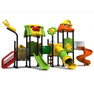 Playsets de slides de playground ao ar livre para slides de plástico de parque temático infantil adulto