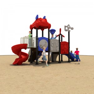 Çmim i mirë Pajisje plastike për kënd lojërash për fëmijë Rrëshqitje në park argëtues në natyrë