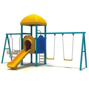 လှပသော စိတ်ဝင်စားဖွယ်ကောင်းသော ကလေးကစားကွင်း ပြင်ပဥယျာဉ် Swing