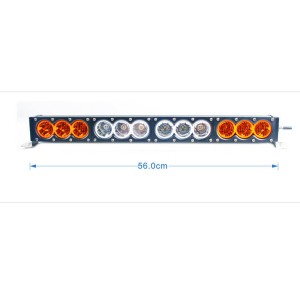 Barra de llum de treball LED de 10 W amb combo d'ambre blanc per a camions BC1030
