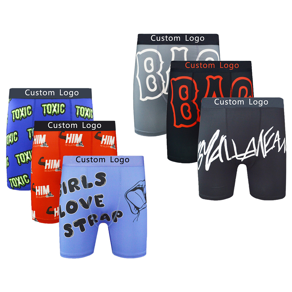 Custom Logo Quick Dry Wholesale Best Quality Underpants For Men Boxers Full Print Low Price Spandex Boxer For Man