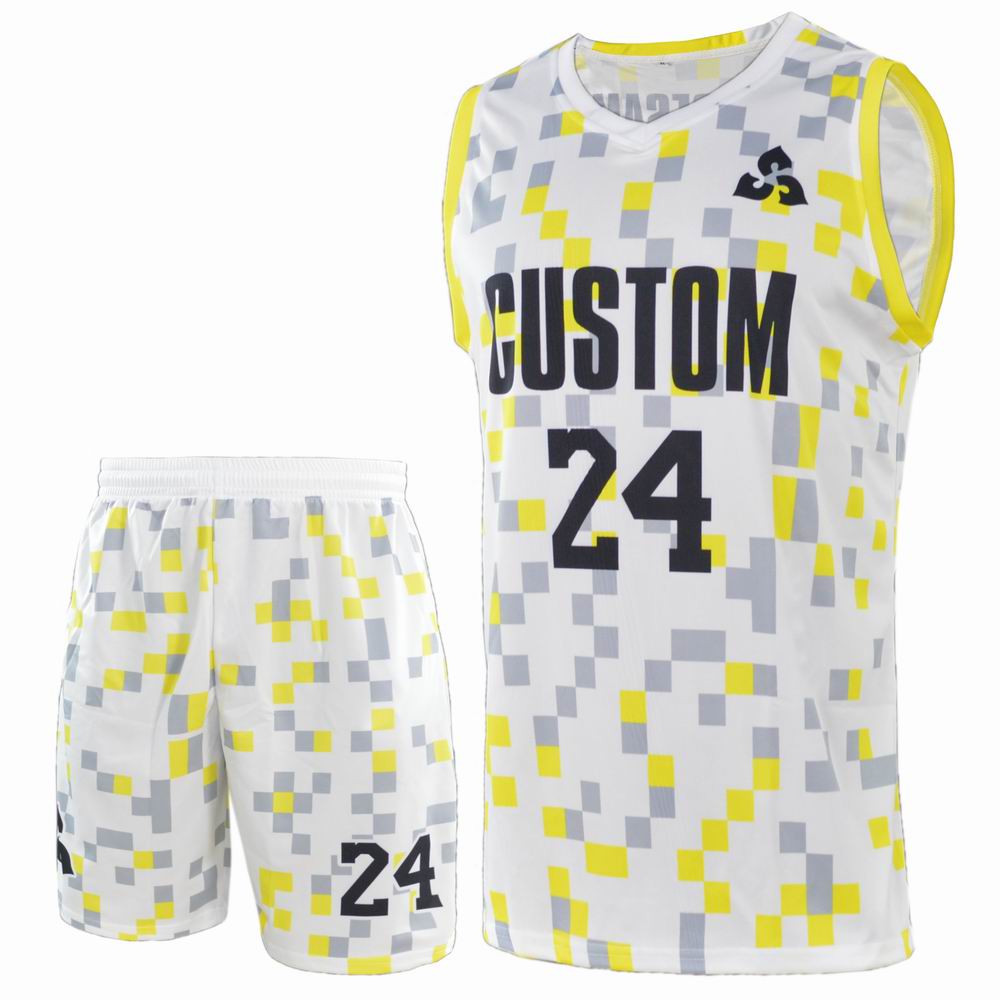 New Arrivals Basketball Uniform OEM Service 100%Customized Suit New Pattern Mosaic Style Wear Quality Assurance Sport Jersey