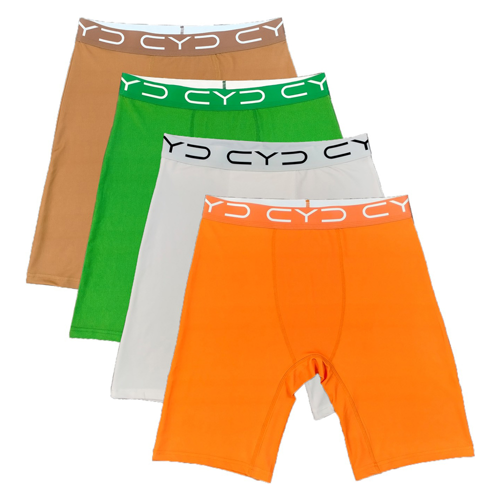 Custom Logo Underwear For Men High Quality Men Boxer Briefs Comfort Long Legs Plus Size Mens Underwear