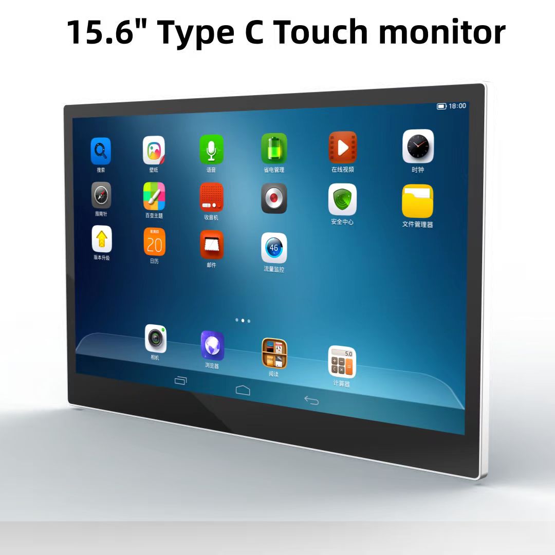 Monitores de pantalla táctil USB-C alimentados mediante "C".