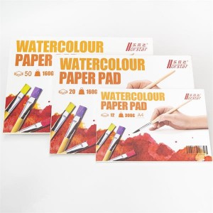 Bloc ou paquete de papel de boceto de alta calidade en varios tamaños para profesionais ou estudantes