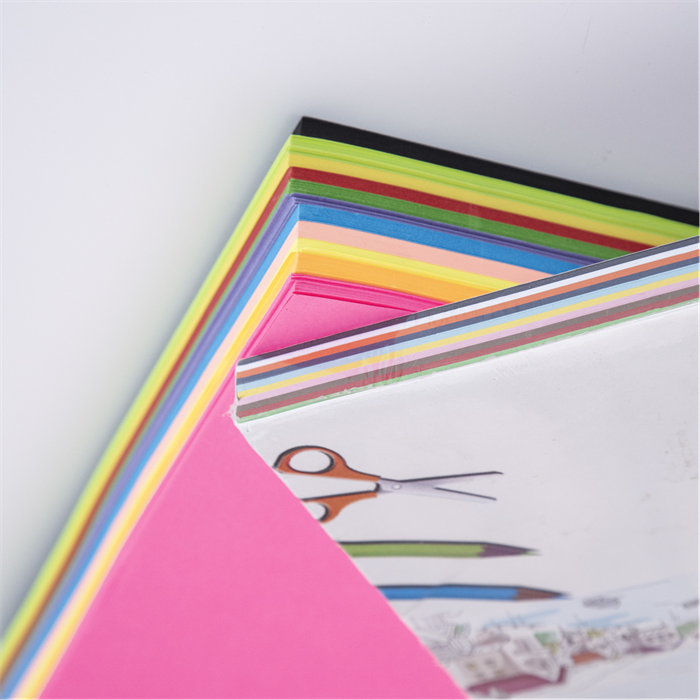 Paquete de papel de artesanía asequible de calidade, cores de pasta de madeira, varias cores, gramaxes, tamaños e combinacións dispoñibles