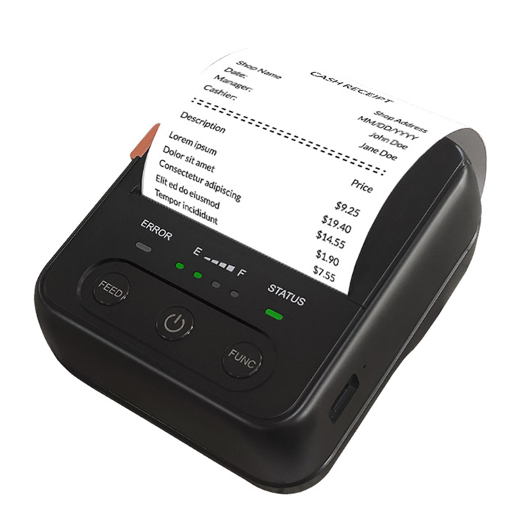 80mm Mobile Bluetooth printer Thermal Gambar Featured