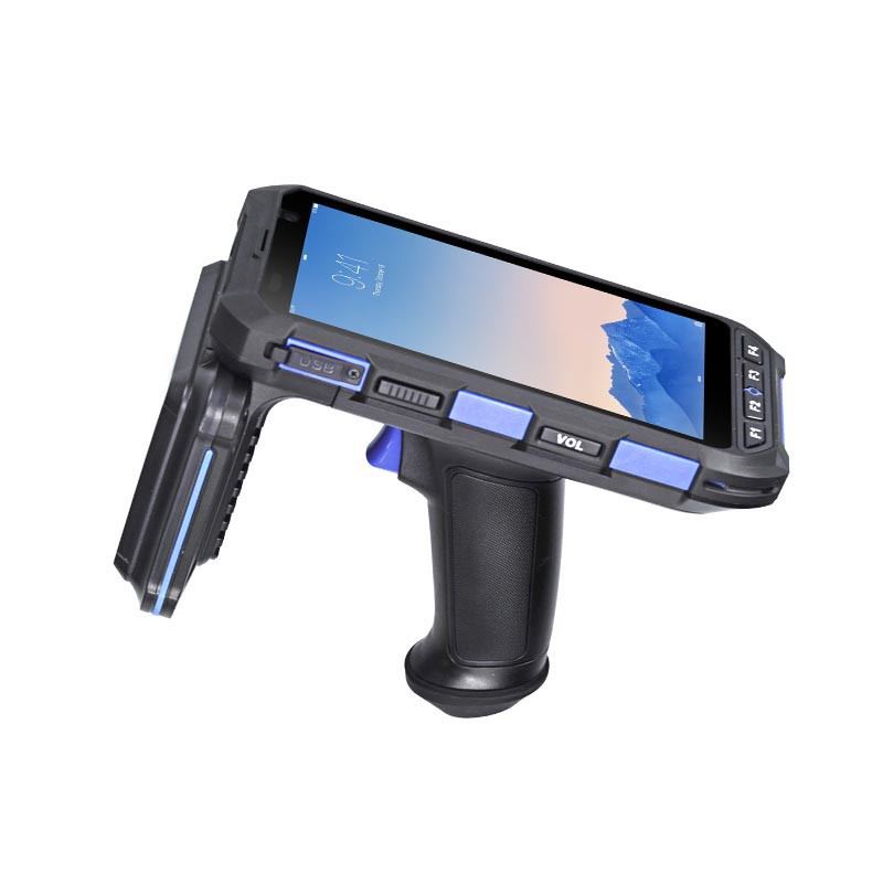 Android portable UHF RFID PDA na may pistol grip