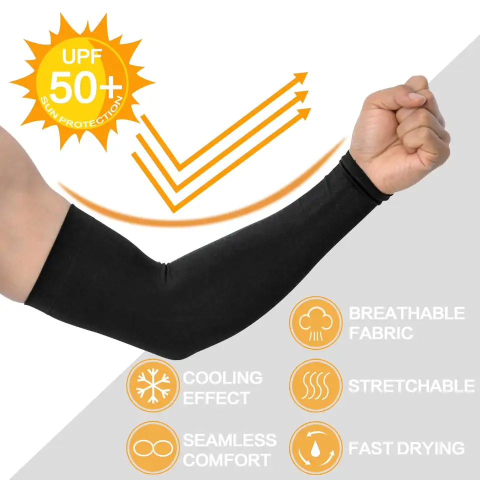 د UV لمر محافظت کولنګ کمپریشن سپورټ بازو آستین سایکلینګ فشینګ سایکلینګ سبلیمیشن خالي بازو آستین