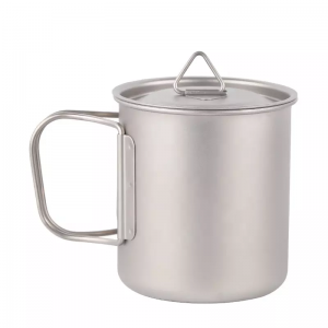 Camping titanium water cup cookware