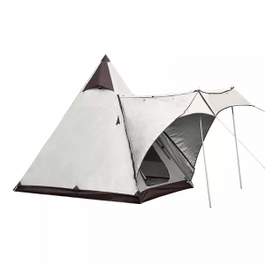Kanopi tenda kabin gaya Amerika Utara yang dapat ditarik