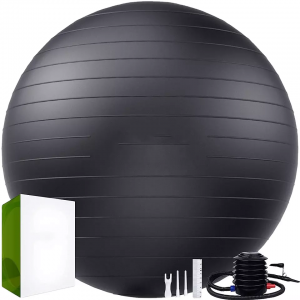 Balance Sport Ball Түргэн шахуургатай PVC йогийн бөмбөг