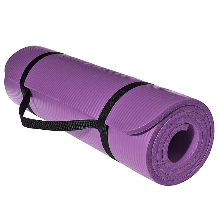 Коврик для йоги из натуральной переработанной резины толщиной 5 мм для использования в помещении