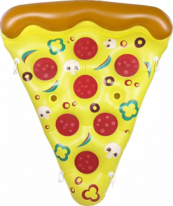 Pvv pizza inflatable maanu floater rōpū pakeke takai loungers wai