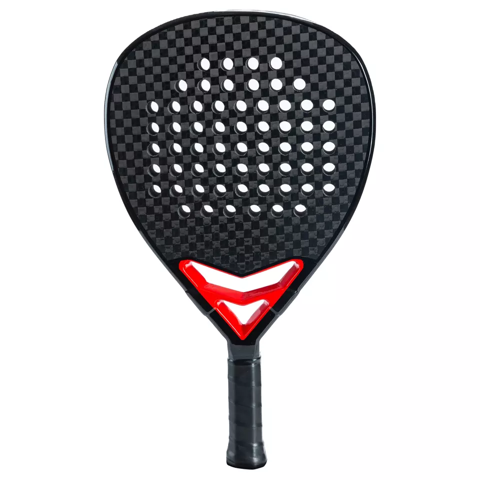 Racket tennis paddle vita amin'ny kalitao avo lenta feno fibre karbonika matihanina