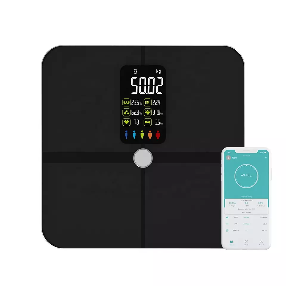 Personīgie Bluetooth elektroniskie svari, viedie ķermeņa tauku svari, digitālie vannas istabas svari