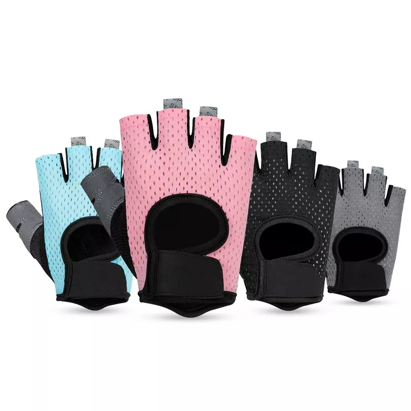 Мушке, женске кожне рукавице са пола прста за вежбање, спортске заштитне рукавице за вежбање