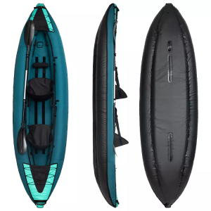 Lisebelisoa tsa metsi pvc le polyester inflatable kayak bakeng sa batho ba 2