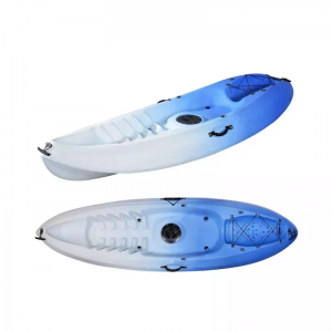 Sa gawas sa tubig sports plastic sea fishing single kayak nga adunay mga pedal