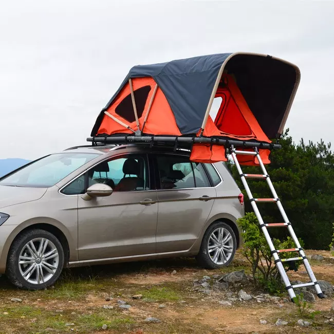 SUV 4 × 4 mobil rooftop tenda mobil hateup luhur tenda kémping