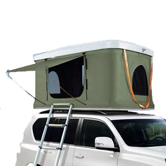 Samochód kempingowy 4×4 coupe, aluminiowy, twardy namiot na dachu, z twardą skorupą