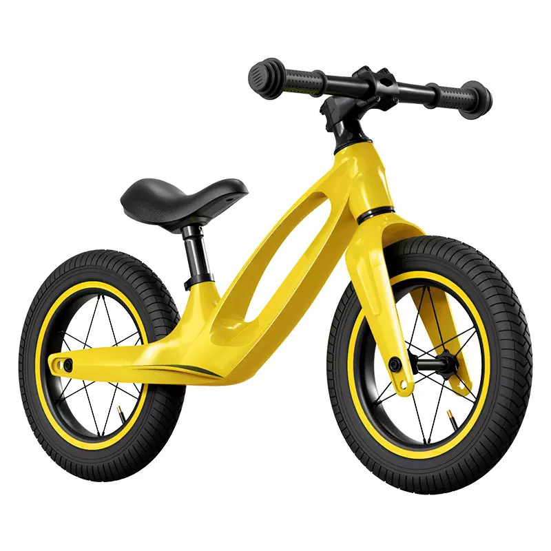 Maqnezium lehimli uşaq tək sürətli pedalsız velosiped 12 düymlük uşaq balans velosipedi