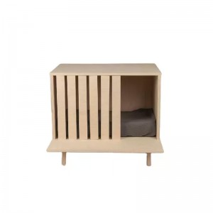 Mesa auxiliar para mobles para mascotas con armario para mascotas gaiola de madeira maciza natural