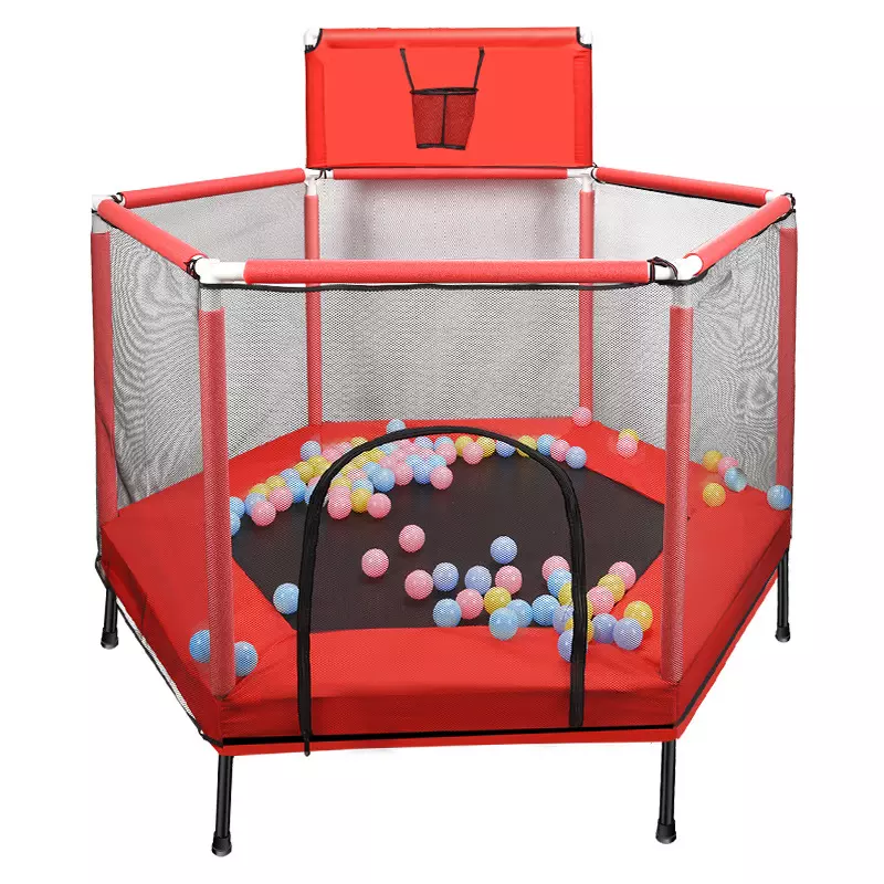 Indoor and foris playground natorum sepem trampoline elasticam