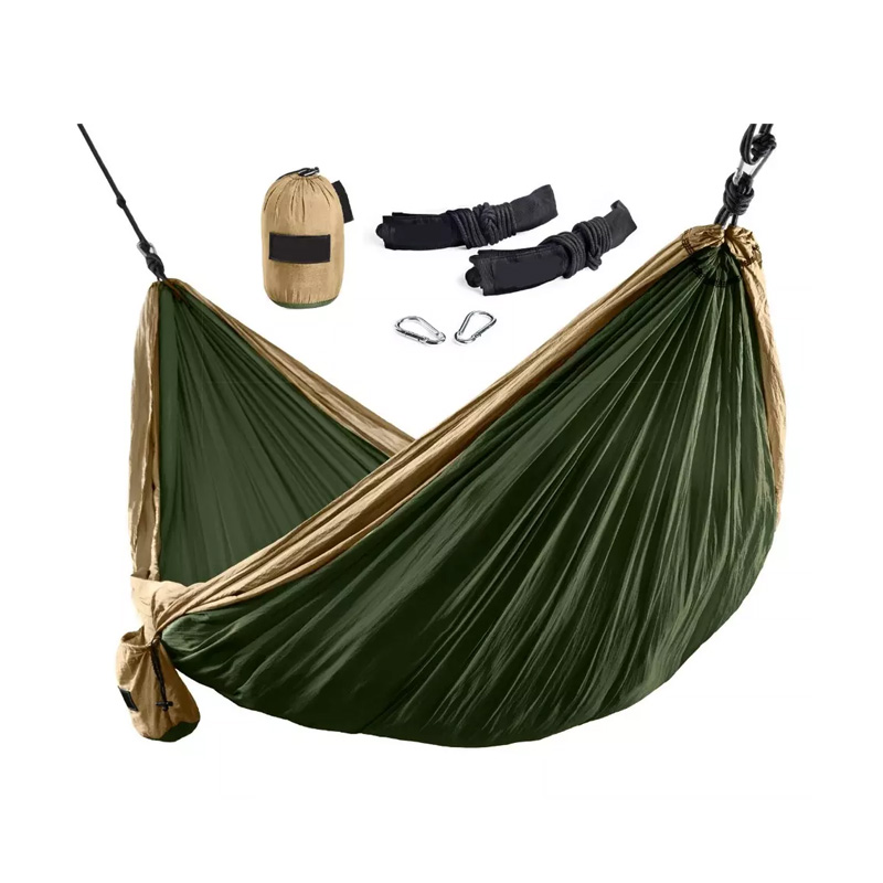 hammock ກາງແຈ້ງ portable camping hammock double weight lightweight double hammock outdoor camping