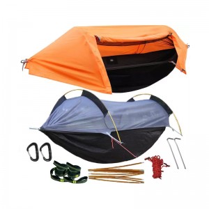 Függőágy kemping horgász lengő kampós háló esőfly sátor ponyva strapabíró