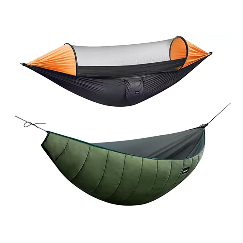 Nylon outdoor quilt protective cover with zippered hiking trip hammock sleeping bag kept warm