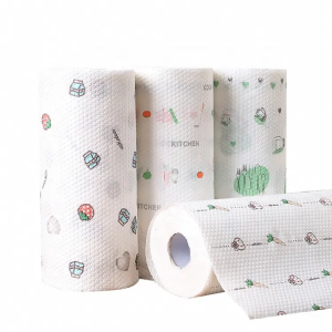 Gyártó bambuszszálas újrafelhasználható konyhai papírtörlő tekercs versenyképes áron konyhai papírral