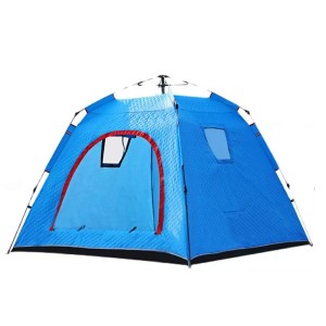 Tente de pêche sur glace pliable Portable, poteau en aluminium, tente de camping d'hiver, usine, fournitures de camping, tente de camping en plein air étanche