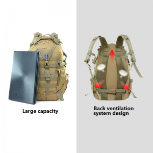 Outdoor Detachable Waterproof Durable Mountain Climbing Bag Trekking Hiking Tactical Backpack