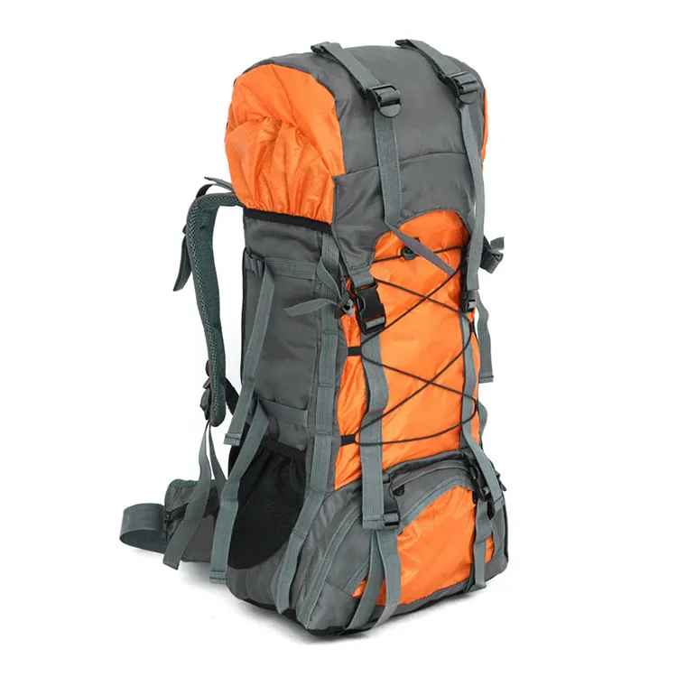 आउटडोअर हायकिंग मल्टीफंक्शन 60L पर्वतारोहण कॅम्पिंग ट्रेकिंग डिझायनर बॅकपॅक बॅग