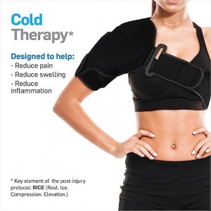 חבילת קרח לכתף קרה/חמה, תמיכת כתף משככת כאבים - כרית קירור או חימום