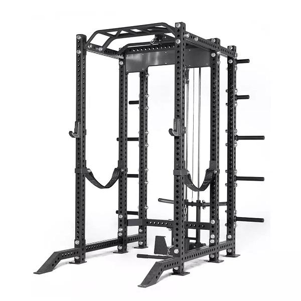 Lisebelisoa tsa gym rep fitness Comprehensive Fitness Cross Training 3×3 rack ea matla e nang le jammer arms multi squat power rack cage