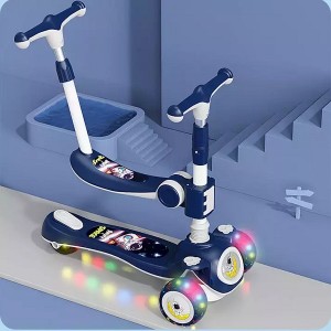 Přímý prodej Lazy Child Scooter Skládací multifunkční dětská bruslařská koloběžka