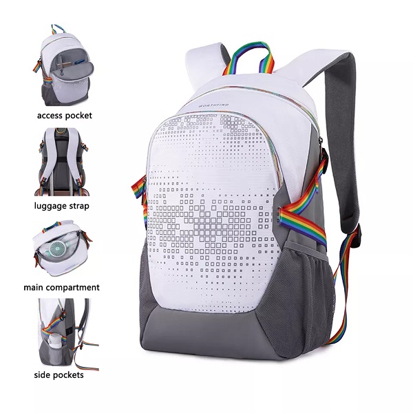 Casual Fashion OEM přenosný potisk designový batoh outdoorové cestovní batohy batoh s vlastním potiskem