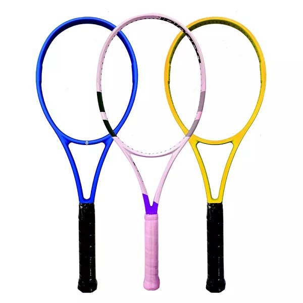 Теннис ракеткасы OEM дизайны RF 97 ”Теннис ракетасы углерод җепсел сумкасы махсуслаштырылган рәсем LOGO төрү йөз балансы авырлык челтәре