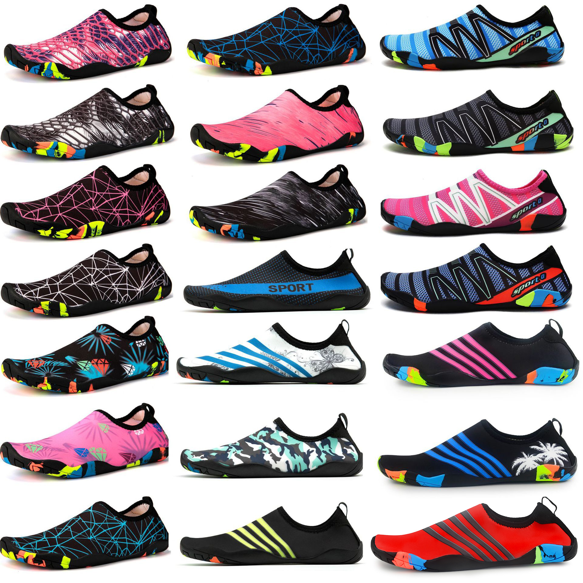 Factory Water Proof Sports Water Sport Shoe Barefoot Print Quick Dry Breathable Beach Shoe