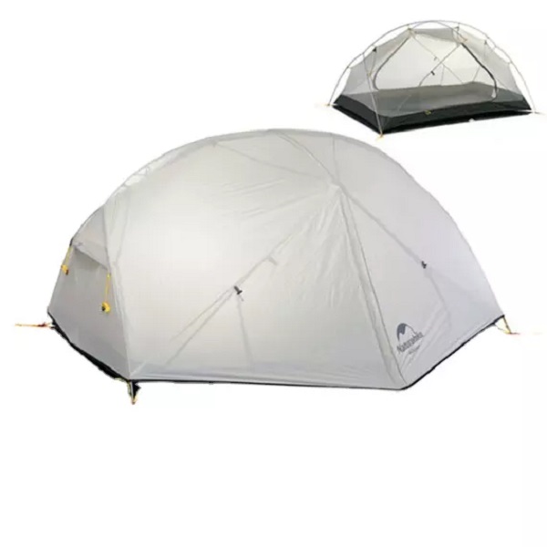 Mongar 2 Persons Camping Tent 20D Nylon Fabric Double Layer e sa keneleng metsi Outdoor Camping Tente