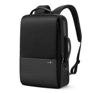Mochila simple para ordenador portátil de 17 polgadas, mochila de viaxe impermeable con carga escolar USB, mochila de viaxe para homes