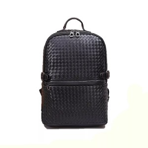 Novos produtos mochila masculina de couro para laptop mochila de viagem de couro tecido