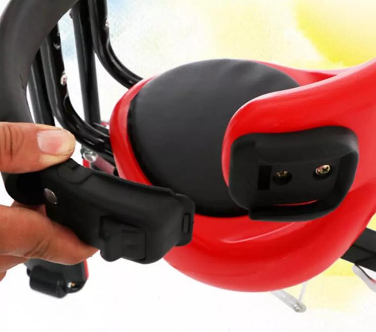 Child Bike Seat Bicycle Front Mount Baby Carrier na May Handrail Para sa Mga Bata Toddler Front Mounted Child Bike Seat