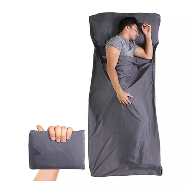 Polyester Sleeping Bag Liner – Lightweight Sleeping Sack para sa Camping, Traveling, Hotels – Smooth & Breathable Fabric